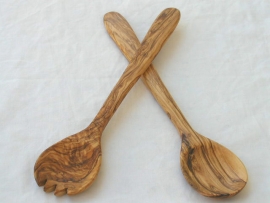 couverts en bois d'olivier